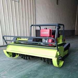Tự động tự hành động cơ diesel Máy cắt cỏ cao su bánh xích Robot cắt cỏ nhà vườn sử dụng điều khiển từ xa trang trại - Product Image 5