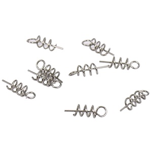 สปริงหมุนสำหรับตกปลาในน้ำเค็มและน้ำจืด สปริงเหล็กกล้าคาร์บอนสูง ตะขอเบ็ดตกปลาแบบล็อคเกลียว - Product Image 1