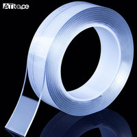 Cinta Adhesiva de Doble Cara, Resistente al Agua, Acrílica, Elastomérica, Blanca, Nano, de 1mm/3mm de Grosor, para Enmascarar, Ideal para Navidad