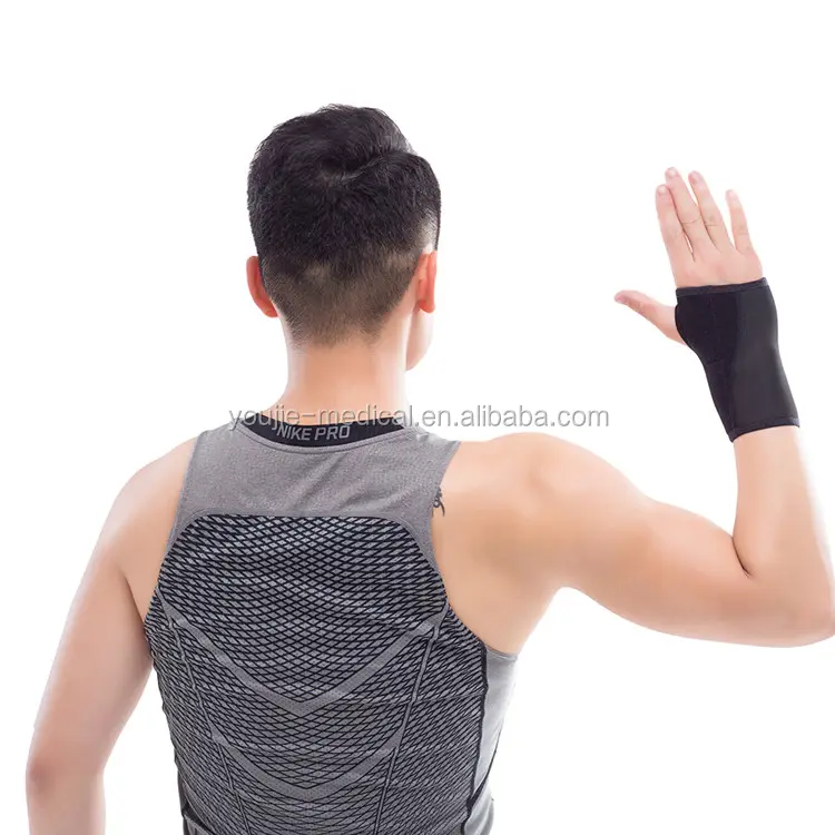 Neues Design Linke oder rechte Hand verstellbare elastische atmungsaktive Hands tütze Handgelenk wickel Unterstützung mit Schienen
