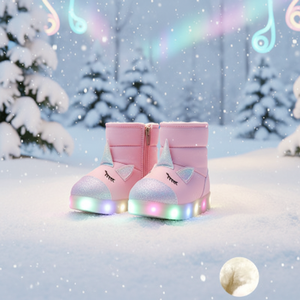 Bottes Licorne Style Coréen OZKIZ pour Filles 2-6 Ans Hiver Tendance Tige Synthétique Lumineuses Vente en Gros - Product Image 3