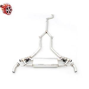 <span class=keywords><strong>BMW</strong></span> X5 3.0T 45E Tambour unique hybride en acier inoxydable avec doubles soupapes et <span class=keywords><strong>quatre</strong></span> sorties aux extrémités centrale et arrière - Product Image 4