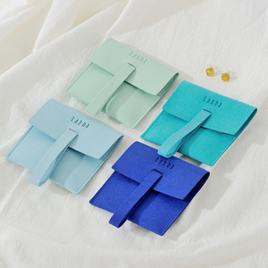 Custom Luxury Microfiber Jewellery Envelopes Pouch Bag Bracelet <b>Earrings</b> Jewelry Pouches - Product Image 2