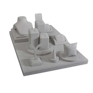 Présentoirs de Comptoir Haut de Gamme Gris Antique Élégants pour Bijoux – Ensembles de Présentoirs à Bijoux pour Magasin - Product Image 2