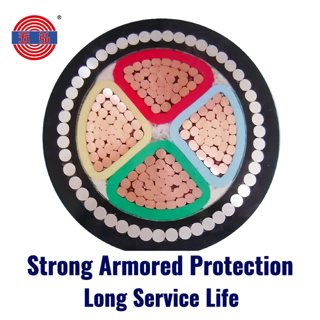 IEC Standard N2XRY N2X2Y STA Armoured 0.6/1kV 6/10kV 3 Core Copper XLPE PVC Underground  Industrial Construction Power Cable