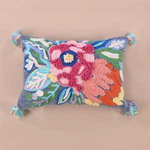 Fundas de cojín de algodón de diseño de lujo de 45x45 cm, bellamente impresas, sostenibles, sin azo, mejor experiencia de masaje, precios al por mayor - Product Image 1