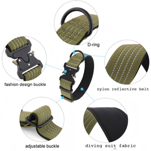 Colliers pour animaux de compagnie en nylon respirant et réglable de haute qualité, réfléchissants pour la marche nocturne en toute sécurité des chiens, nouveaux arrivages - Product Image 5