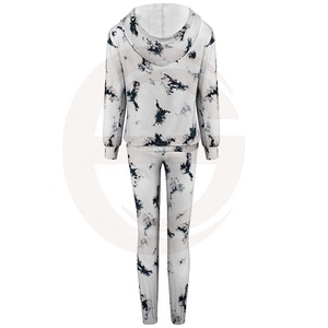 New tie dye sublimation fashionable track suit printed for woman - Product Image 5