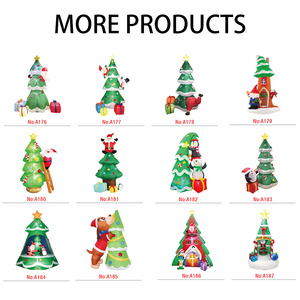 Tren Navideño Inflable de 9 Pies, Decoración Económica para Navidad - Product Image 5