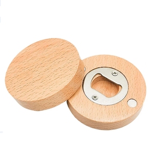 Abrebotellas magnético redondo, recuerdo de bautismo, primera comunión, nevera de madera, recuerdo de bautizo, directo de fábrica - Product Image 1