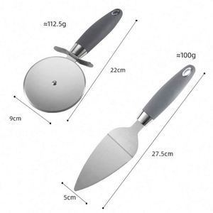 อุปกรณ์ครัวขายดี มีดตัดพิซซ่าแบบลูกกลิ้ง สแตนเลส ตัดเค้ก ตัดพิซซ่า - Product Image 6