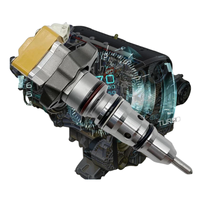 Injecteur de carburant HEUI 155-1819 pour moteur diesel 3126B/3126E en acier allié haute résistance