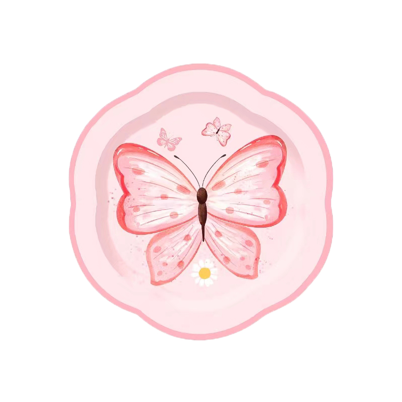 Plato de papel de 8 pulgadas*8 unidades/bolsa