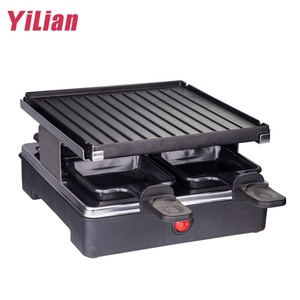 Griglia Elettrica <span class=keywords><strong>BBQ</strong></span> Multifunzione Senza Fumo in Acciaio al Carbonio a Doppio Strato, Antiaderente, per Uso Domestico e Commerciale - Product Image 3