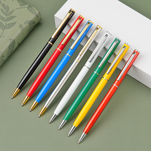 Factory Wholesale Metal Ballpoint <b>Pen</b> with Engraving Printing Black Ink 1.0mm Tip-Novelty Brand Gifts - Product Image 4