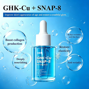 Essence faciale OEM Blue Copper Peptide SNAP8, hydratation intense, renouvellement de la peau, amélioration de l'élasticité, sérum anti-âge pour le visage - Product Image 2