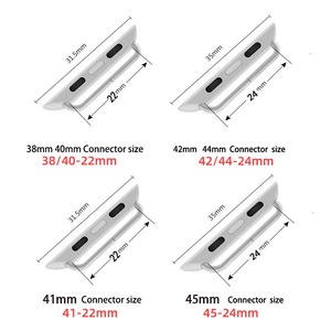 1 Par de Conectores Metálicos para Correa de Reloj Apple Watch Ultra 2 49mm, Adaptador de Acero Inoxidable para Series 10 42mm 46mm 9 8 7 45mm 41mm - Product Image 3