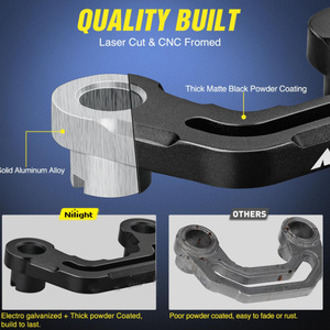 Soporte de montaje de luces para Jeep Wrangler 2018-2023, soporte de luces de trabajo delanteras de acero - Product Image 4