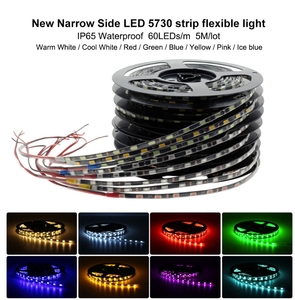 12V 블랙베이스 <span class=keywords><strong>5630</strong></span>-60 <span class=keywords><strong>LED</strong></span> 소프트 스트립 라이트 단색 스트립 5MM 초슬림 - Product Image 1