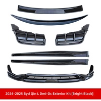 Kit Carrosserie Style DC pour BYD Qin L DMi 2024 2025 – Lame Avant, Jupes Latérales, Diffuseur Arrière, Spoiler en PP Noir Brillant – Accessoires
