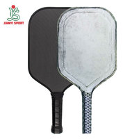 Vente en gros OEM de raquettes de pickleball 16 mm en MPP, fibre de carbone, alliage de titane, fil de carbone pressé à chaud, logo personnalisé pour la compétition