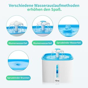 Pet automática de la fuente de agua eléctrico Animal fuente con filtros de recambio <span class=keywords><strong>para</strong></span> <span class=keywords><strong>Gatos</strong></span> Perros y animales pequeños - Product Image 3