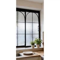 Ventanas Corredizas Estilo Francés, Aleación de Aluminio, Vidrio Templado Arqueado, Divisiones Decorativas, Apertura Horizontal, Origen China
