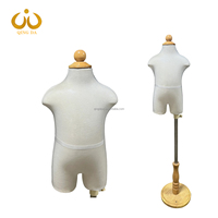 Mannequin enfant demi-corps ajustable en mousse blanche pour couture et tailleur - Torse en mousse pour enfant - Vente chaude