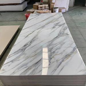 Foglio di marmo <span class=keywords><strong>PVC</strong></span> <span class=keywords><strong>rivestimento</strong></span> UV 1220 * pannello 2440 impermeabile <span class=keywords><strong>bagno</strong></span> doccia decorazione pannello facile da installare - Product Image 4