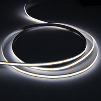 Çift Renkli 24V 560LED'li 8mm 2700K-6500K CCT Ayarlanabilir /Wi-Fi/USB COB LED Şerit Işık, Dış Mekan Reklamcılığı için