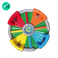 Jeu sportif gonflable Hungry Hippos Chow Down Bungee Game en PVC, capacité 10 personnes, installation facile