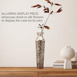 Base stable résistante aux rayures de vase à fleurs en métal de haute qualité et parfaite pour les fêtes de mariage et l'affichage de plantes d'intérieur - Product Image 4