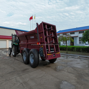 El esparcidor <span class=keywords><strong>de</strong></span> estiércol <span class=keywords><strong>de</strong></span> <span class=keywords><strong>tractor</strong></span> <span class=keywords><strong>de</strong></span> dos ejes uniforme y eficiente se utiliza para esparcir fertilizante en grandes áreas <span class=keywords><strong>de</strong></span> la granja - Product Image 5