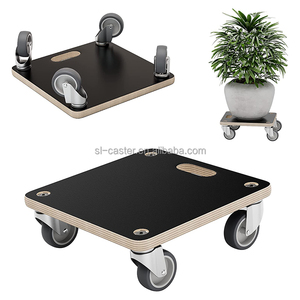Macetero de madera dura de 18mm de espesor, 250kg, plataforma de carro de transporte de 4 ruedas resistente, madera contrachapada para transporte de movimiento de plantas - Product Image 6