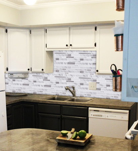 Peel Và <span class=keywords><strong>Stick</strong></span> Backsplash Tường Gạch Không Thấm Nước Peel Và <span class=keywords><strong>Stick</strong></span> Shower Tile <span class=keywords><strong>Stick</strong></span> Trên <span class=keywords><strong>Mosaic</strong></span> Tile Đối Với Trang Trí Nội Thất Nhà Bếp - Product Image 4