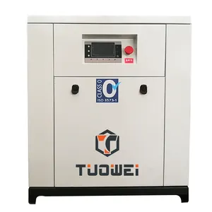 China 5.5Kw 7Hp 8Bar Silent Electric Stationary Oil Free Scroll Air Compressor For Sale
