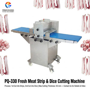Máquina Cortadora de Carne Fresca PQ-330, Cortadora de Tiras y Cubos de Carne, Cortadora de Panza de Cerdo, Equipo para Cortar Porciones de Carne para Restaurantes y Fábricas de Alimentos - Product Image 1