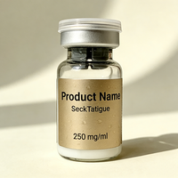 Étiquette personnalisée dorée, autocollante, imperméable et respirante en vinyle pour emballage de flacon de peptide, estampage à chaud, code-barres UV pour produits alimentaires