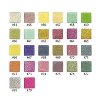 Palette de fards à paupières carrée 6 couleurs DIY, étanche, à marque privée, finitions scintillantes, mates et pailletées, pour créer vos propres fards à paupières, vente en gros
