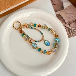 Dunhuang Premium Style <span class=keywords><strong>Heidi</strong></span> Perlé Téléphone Chaîne DIY À La Main Perlé Téléphone Mobile Chaîne Porte-clés Sac Pendentif Original Ornement - Product Image 2