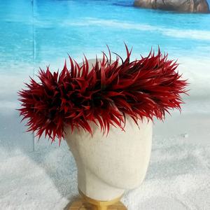 NEW Artificial Thick Spring Grass fascia Haku KN-hk046-1 Aloha Hula Dance Celebration Event <span class=keywords><strong>Crown</strong></span> Floral Garland Headpieces - Product Image 4