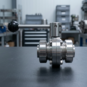 SS 304L <b>BUTTERFLY</b> VALVE flange type (tanker value) Stainless Steel <b>Butterfly</b> Valve Flange Type Manual Operation Industrial Use - Product Image 1