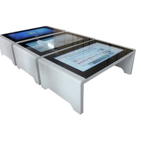 Table interactive numérique d'intérieur de 43 pouces, affichage numérique sur pied, écran tactile numérique pour restaurant