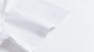 時代を超越するエレガンス、ホットセール中！Vネック、環境に優しい45.5%ミント繊維使用のレディーススキニー半袖ビジネスシャツ - Product Image 3