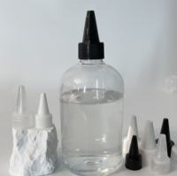 Personalizado 20 24 28 38 410 400 Pegamento para salsa Tinta química Botellas de embalaje Cuentagotas Botella de aceite Tapa de boquilla de punta