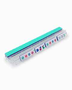 En Stock, Venta al por Mayor, 160 Fichas de Mahjong Acrílicas Azul Lago Seabreeze Grabadas con Láser, con Dados Gratis y Bolsa Portátil - Product Image 2