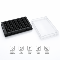 Micro-plaque ronde à 96 puits, fond en U, 0,4 mL, sans DNase ni RNase, stérile, pour diagnostic moléculaire