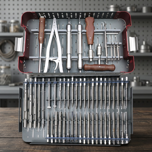 Juego de Instrumentos Ortopédicos de Acero, Manual, 56 Piezas, Kit de Extracción de Tornillos Rotos, Extractor de Fijadores Internos, VIDIFIVE INTERNATIONAL CE - Product Image 3