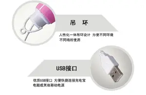 USB הנורה מנורת 5v הנורה צבע נייד נייד חיצוני מנורת חיסכון באנרגיה 3w5w7w9w12w טעינת usb הנורה