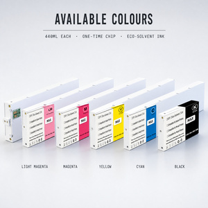 Cartouche d'encre compatible OCB pour Roland MAX 6 couleurs 440ml, cartouche à solvant écologique avec puce à usage unique pour Roland RA-640 RS-640 - Product Image 1